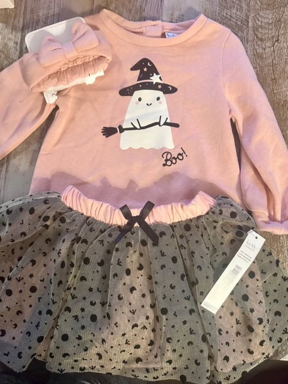 Nicole Miller New York Halloween Ghost Tutu Set 2T